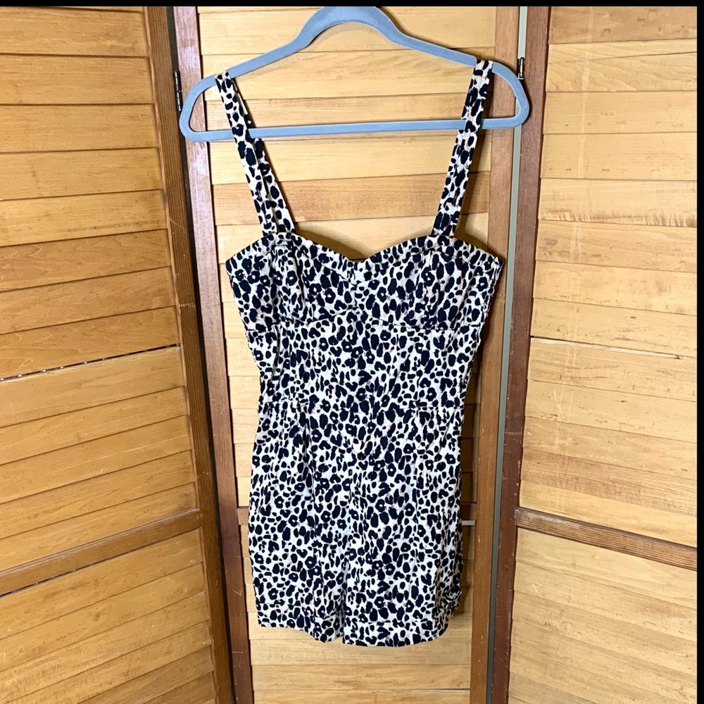 PinUp/Rockabilly Leopard Print Romper